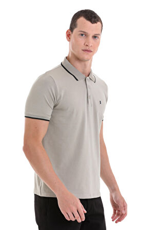 Yeşil Regular Fit Düz Polo Yaka 100% Pamuklu Tişört | M