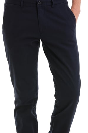 Lacivert D. Regular Fit Düz Yandan Cep Casual Kumaş Pantolon