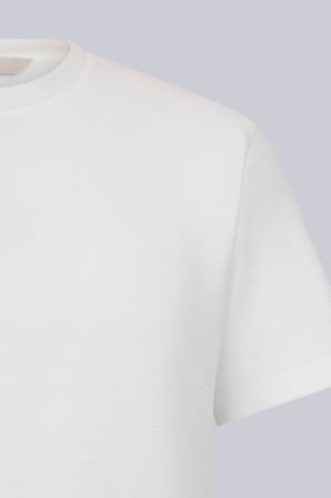 Beyaz Regular Fit Bisiklet Yaka Basic Tişört | XL