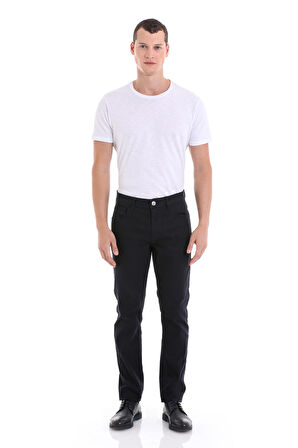 Lacivert Regular Fit Düz 5 Cep Pamuklu Kot Pantolon | 32