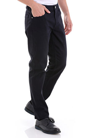 Lacivert Regular Fit Düz 5 Cep Pamuklu Kot Pantolon | 32