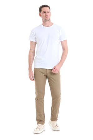 Vizon Regular Fit Düz 5 Cep Pamuklu Kanvas Pantolon | 31