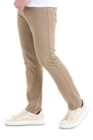 Vizon Regular Fit Düz 5 Cep Pamuklu Kanvas Pantolon | 38