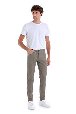Vizon Slim Fit Düz 5 Cep Pamuklu Kanvas Pantolon | 31
