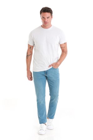 Gri Regular Fit Düz 100% Pamuklu Bisiklet Yaka Tişört | XXL