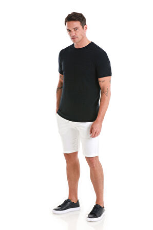 Lacivert Regular Fit Düz Bisiklet Yaka Tişört | XXL