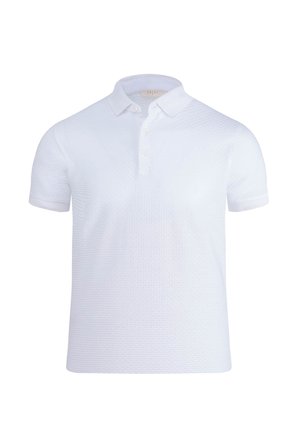 Beyaz Regular Fit 100% Pamuk Polo Yaka  Merserize Tişört | L