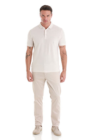 Taş Regular Fit Düz Merserize Polo Yaka 100% Pamuk Tişört | L