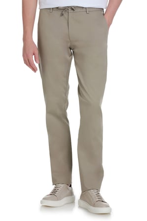 Olive Rahat Kesim Pamuklu Yandan Cepli Jogger Pantolon | 30