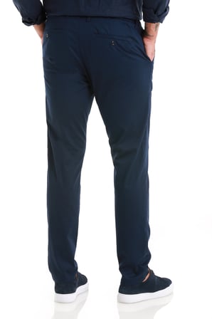 Lacivert Regular Fit Düz Yandan Cep Pamuklu Jogger Kanvas Pantolon | 50