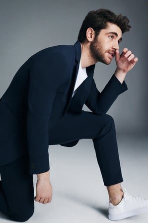 Lacivert Performans Suit Slim Fit Düz Takım Elbise | 50