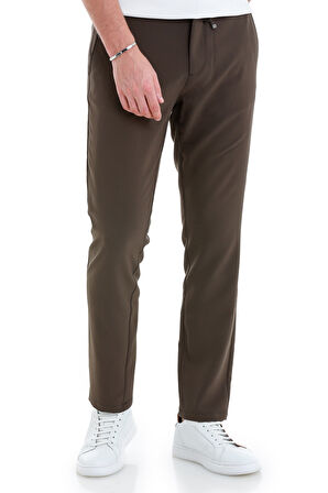 Haki Dinamik Fit Düz Yandan Cepli Jogger Pantolon | 34