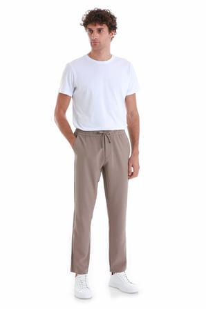 Vizon Dinamik Fit Düz Yandan Cepli Jogger Pantolon | 34
