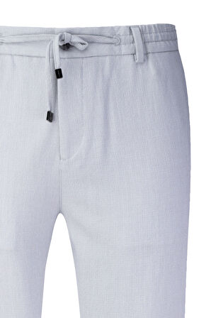 Gri Rahat Kesim Yandan Cepli Jogger Pantolon | 46