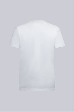 Beyaz Regular Fit Bisiklet Yaka Pamuklu Basic Tişört | XXL