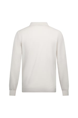 Bej Regular Fit Fermuarlı Polo Yaka Rayon Triko Kazak | L
