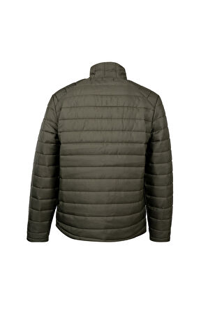 Haki Regular Fit Hakim Yaka Şişme Mont | M