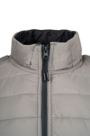 Vizon Regular Fit Hakim Yaka Şişme Mont | M