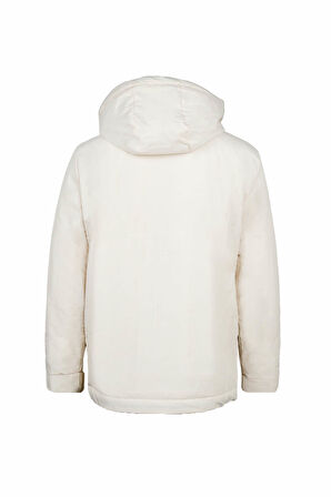 Taş Regular Fit Hakim Yaka Kapüşonlu Kaban | L