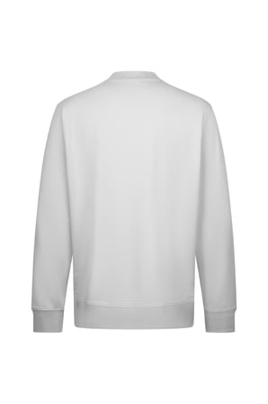 Gri Regular Fit Baskılı Pamuklu Bisiklet Yaka Sweatshirt | M