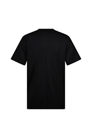 Siyah Regular Fit Bisiklet Yaka Pamuklu Basic Tişört | XL