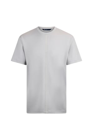 Gri Regular Fit Bisiklet Yaka Pamuklu Basic Tişört | XXL