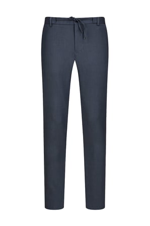 Mavi Rahat Kesim Yandan Cepli Jogger Pantolon | 48