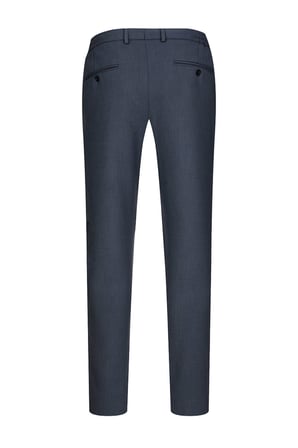 Mavi Rahat Kesim Yandan Cepli Jogger Pantolon | 48