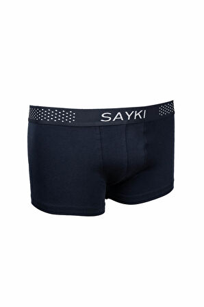 Lacivert Pamuklu Boxer | M