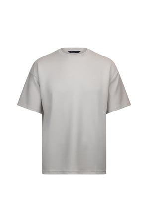 Taş Regular Fit Bisiklet Yaka Oversize Tişört | M