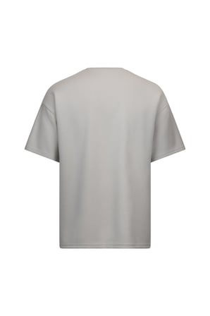 Taş Regular Fit Bisiklet Yaka Oversize Tişört | M