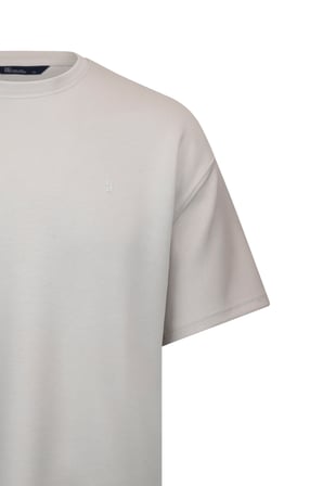 Taş Regular Fit Bisiklet Yaka Oversize Tişört | M