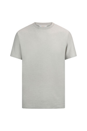 Haki Regular Fit Bisiklet Yaka Basic Tişört | M