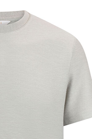 Haki Regular Fit Bisiklet Yaka Basic Tişört | M