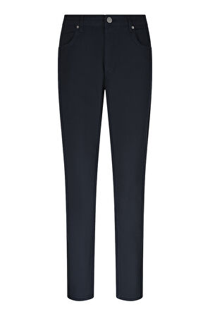 Lacivert Regular Fit 5 Cep Pamuklu Kanvas Pantolon | 31