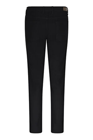 Siyah Regular Fit 5 Cep Pamuklu Kanvas Pantolon | 33