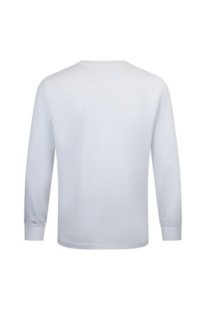 Beyaz Regular Fit Bisiklet Yaka Pamuklu Sweatshirt | XL