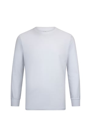 Beyaz Regular Fit Bisiklet Yaka Pamuklu Sweatshirt | XXL