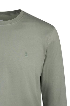 Haki Regular Fit Bisiklet Yaka Pamuklu Sweatshirt | XL