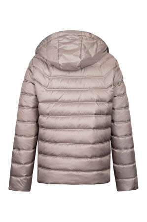 Vizon Slim Fit Hakim Yaka Kapüşonlu Şişme Mont | L