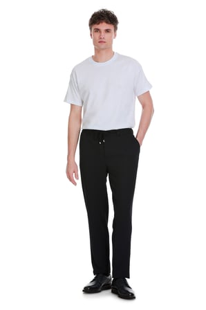 Lacivert Dinamik Fit Yandan Cepli Jogger Pantolon | 40