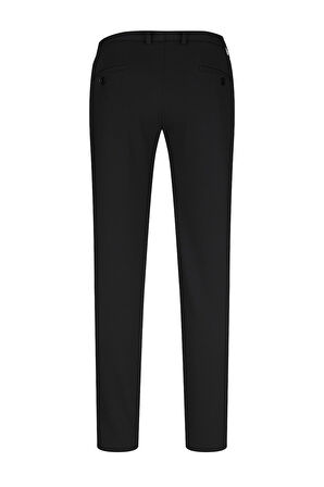 Siyah Rahat Kesim Yandan Cepli Jogger Pantolon | 46