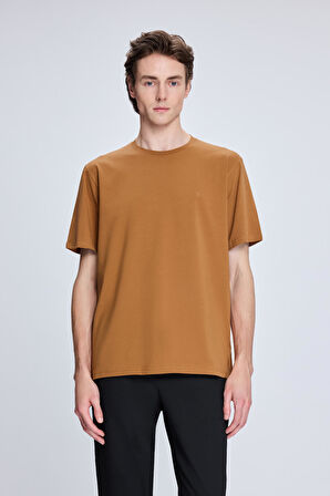 Hardal Regular Fit Bisiklet Yaka Pamuklu Triko Tişört | XL