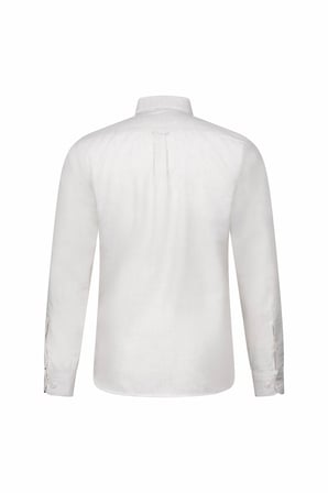 Bej Slim Fit Uzun Kol Düğmeli Yaka Pamuklu Flanel Gömlek | XXL