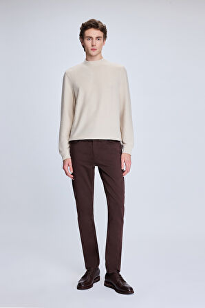 Kahverengi Dinamik Fit Pamuklu 5 Cep Kanvas Pantolon | 33