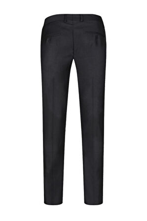 Gri Rahat Kesim Yandan Cepli Kumaş Pantolon | 42