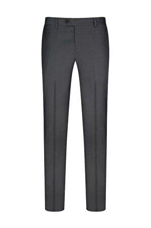 Gri Regular Fit Yandan Cepli Kumaş Pantolon | 52