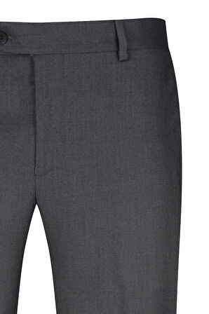 Gri Regular Fit Yandan Cepli Kumaş Pantolon | 52