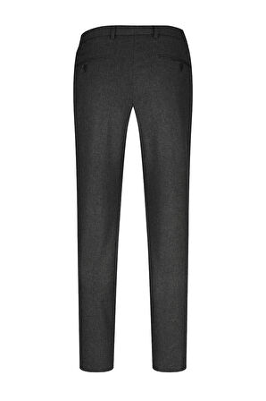 Siyah Rahat Kesim Yandan Cepli Kumaş Pantolon | 44