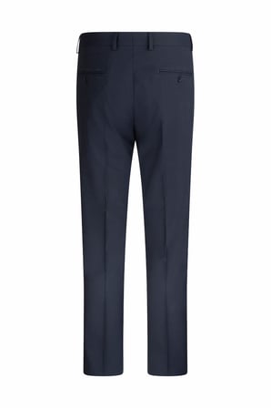 Lacivert Slim Fit Yandan Cepli Kumaş Pantolon | 40